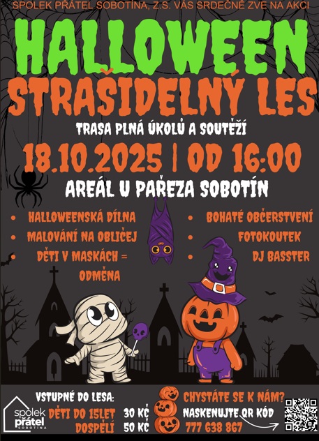 Halloweenský strašidelný les