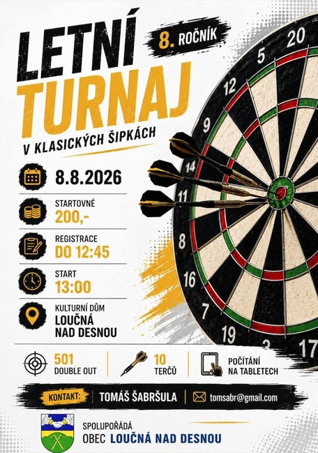 Turnaj v&nbsp;šipkách