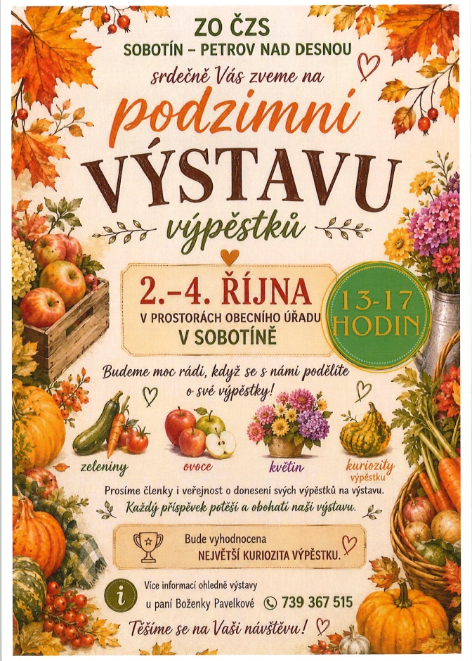 Podzimní výstava - ZO ČZS