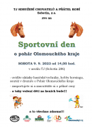 Sportovní den o pohár Olomouckého kraje - TJ Sdružení chovatelů a přátel koní, z.s. 2