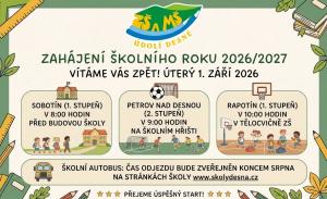 školní rok 2026/2026
